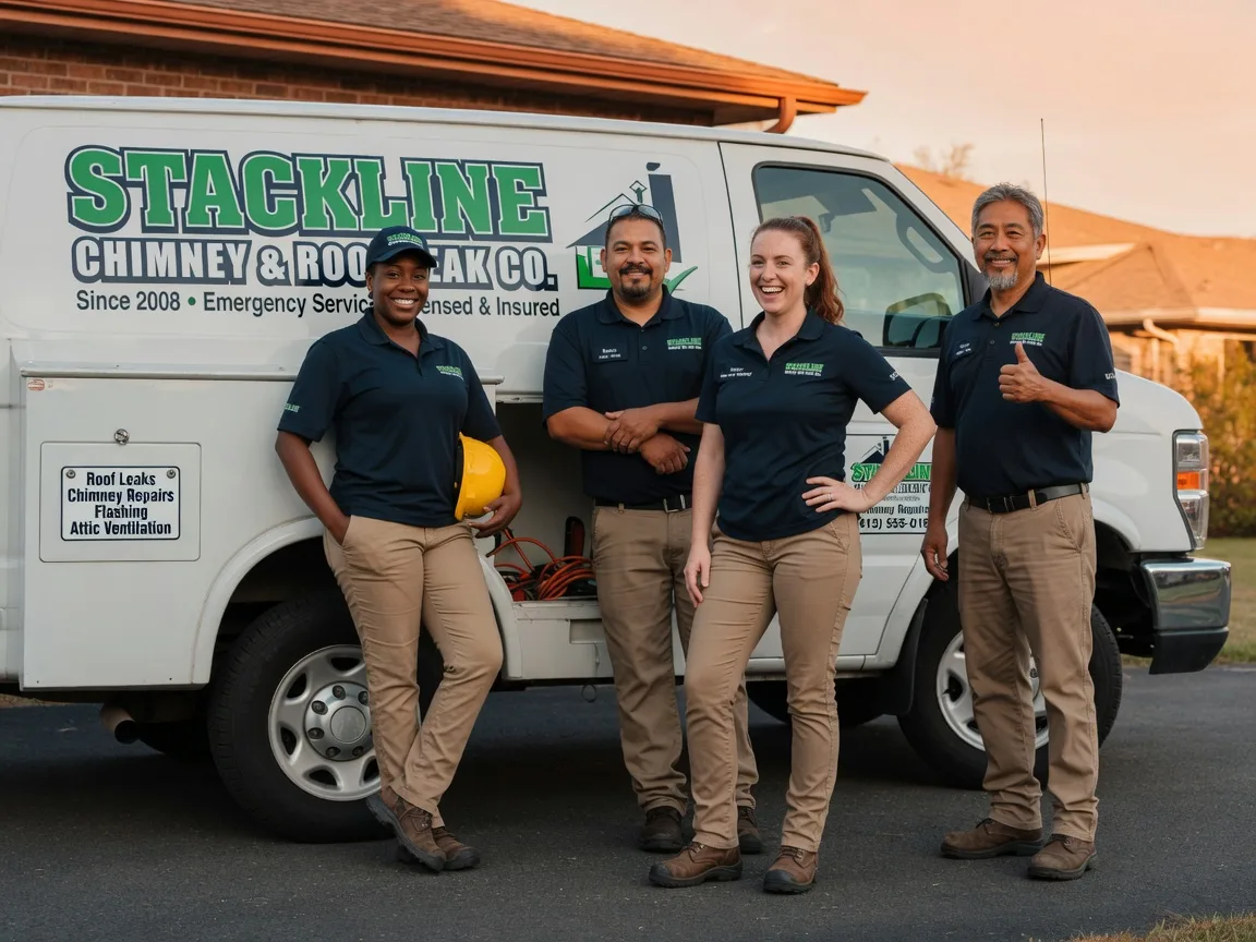 Chimney flashing repair company in Ace, TX